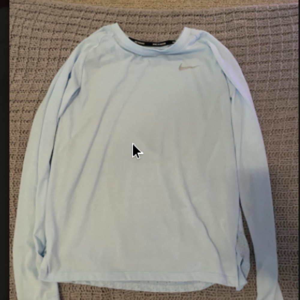 Womens Light Blue Long Sleeve Shirt
